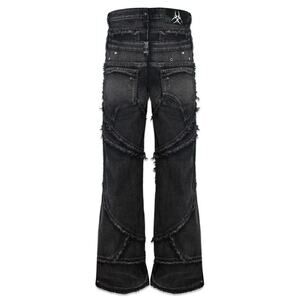 Cozy Worldwide 00 Knight Club Baggy Flare Jeans Black Distressed Size L Rare
NEW